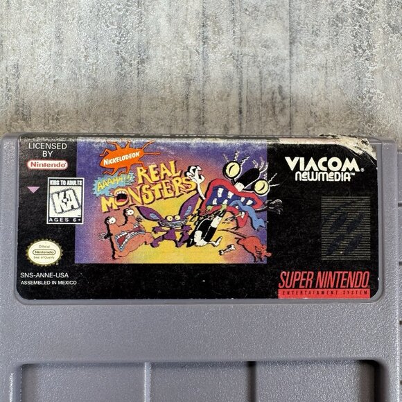AAAHH Real Monsters Super Nintendo SNES 1995 Cart Only Tested and Working - Picture 2 of 5